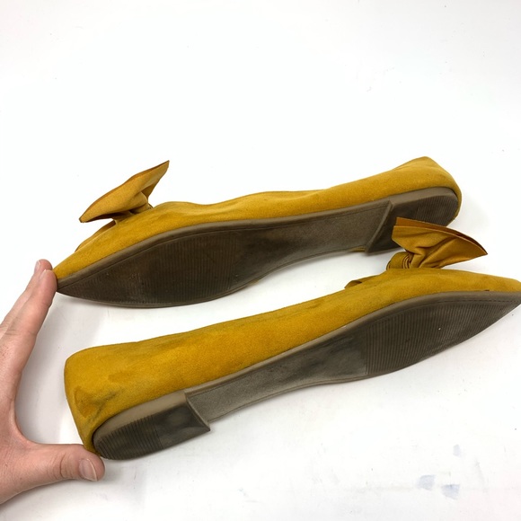 Torrid | Mustard Yellow Bow Ballet Flats Size 12W - Picture 5 of 8